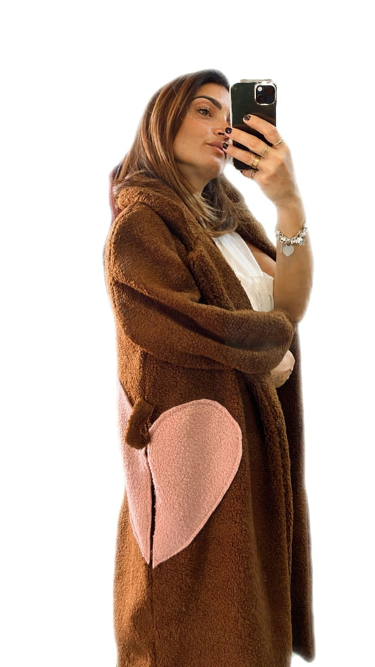 CAPPOTTO TEDDY MARRONE